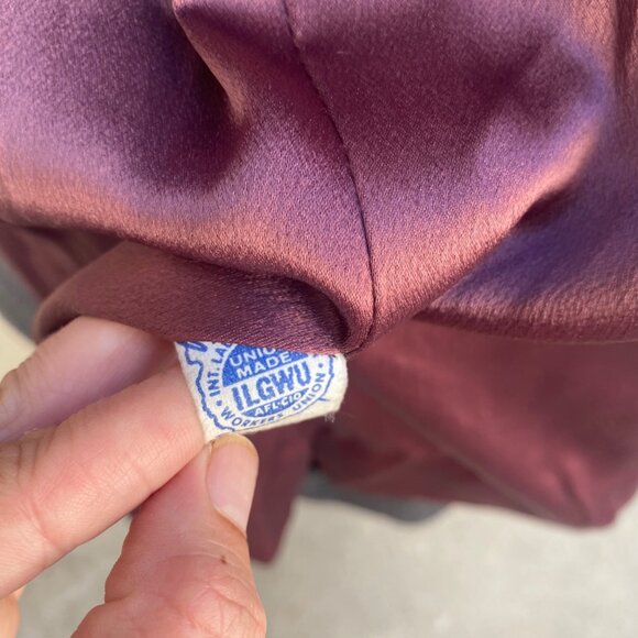 Vintage 50s 60s Townley Kaufman's Coat Jacket Stevens Hockanum Fur Trim Gray - Picture 9 of 15